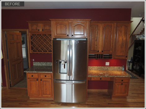 oak-kitchen-cabinet-painting-cary-il-before22